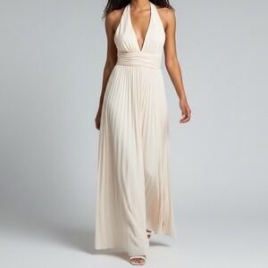 Vtg Y2K Cache Whimsical Babydoll Formal Maxi Prom Dress 4 Fairy Goddess